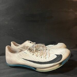 Nike Air Zoom Maxfly 2 Men’s Size 13 White Bright Spruce Track Shoes Spikes